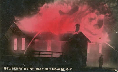Newberry Depot fire